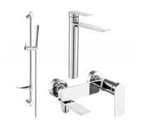 Mexen Zero DF70 ensemble de bain, chrome - 7113DF70-00 5823 5907709199484