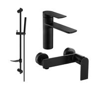 Mexen Zero DF70 ensemble de douche, noir - 71104DF70-70 5804 5907709199224