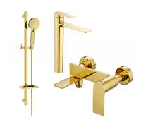 Mexen Zero DQ40 ensemble de bain, doré - 7113DQ40-50 5876 5907709199552