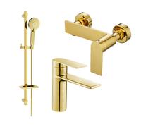 Mexen Zero Ensemble de douche DQ40, doré - 71104DQ40-50 5868 5907709199279