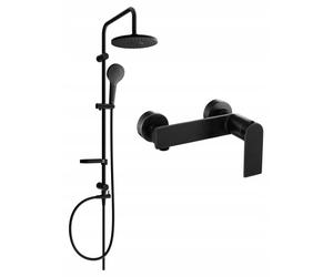 Mexen Zero Erik ensemble de douche en saillie avec pommeau et mitigeur de douche, noir - 71140205-70 6045 5907709181298