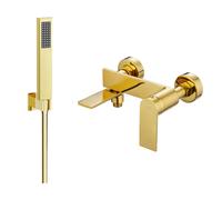 Mexen Zero R02 mitigeur de baignoire avec ensemble de douche, or - 7113R02-50 5885 5907709199903