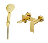 Mexen Zero R40 robinet de baignoire avec douchette, or - 7113R40-50 5886 5907709199934
