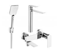 Mexen Zero R62 ensemble de bain, chrome - 71113R62-00 5849 5907709199835