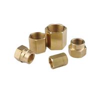 MEXEWORD 1 Adaptateur Hexagonal for Eau et gaz, raccord en Laiton, connecteur de Tuyau Femelle à Femelle 1/8 1/4 3/8 1/2, Joint de réduction, raccord d'air for Connexion de Tuyau(01 to 03)