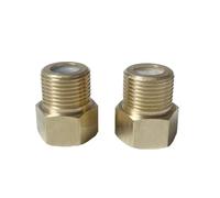 MEXEWORD 1 clapet Anti-Retour unidirectionnel en Laiton nickelé 3/8" BSP Filetage mâle Femelle for réservoir d'eau Chauffe-Eau Toilettes(Male to Female)