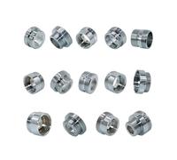 MEXEWORD 1 pièce avec Bague d'étanchéité en Laiton 1/2" M16 M17 M18 M19 M20 M22 M24 M28 M32 connecteur fileté mâle Femelle for Robinet purificateur d'eau à Bulles raccords en cuivre(M19 x M22)