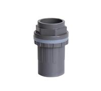 MEXEWORD 1Pc Noir/Bleu/Blanc/Gris 20~50mm Aquarium Droit Connecteur De Drainage Épaisseur Réservoir De Poissons Trop-Plein Joint De Fond Jardin Maison Entrée Sortie Joints(Grey,ID 32mm)