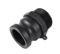 MEXEWORD Adaptateurs Cam-Lock 2" for tuyaux 1/2" 1" 1,5" 2" S60 à Filetage Grossier for réservoir IBC, raccords Rapides for réservoir d'eau, raccords à rainure à Came de Jardin(F200)