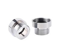 MEXEWORD Connecteur d'eau à Filetage Femelle M22 M24 vers Filetage mâle 1/2" Adaptateur de Robinet d'eau Raccord d'irrigation de Jardin Accessoires de Lavage de Voiture(M22)