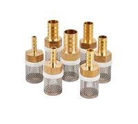 MEXEWORD Filtre en Laiton 6-19mm Filtre à Maille en Acier Inoxydable Pompe d'irrigation de Jardin Protection Tuyau Filtre Nettoyage de l'eau Maille Filtre en Laiton 1 pièces(6mm)