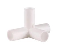 MEXEWORD Lot de 10 connecteurs en PVC de diamètre intérieur 12 mm, coude Droit en T, Joint à 4 Voies, 60/90/120/135 degrés, Adaptateur de Tuyau de Jardin, raccords de Tente DIY(90Degree 4-Way Joint)