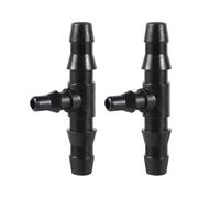 MEXEWORD Lot de 20 connecteurs de Micro-Irrigation de Jardin 4/7 mm, Adaptateur de 3/5 mm, raccord cannelé en T 1/4" 1/8" for Tuyau en Plastique, Outil d'irrigation, buse de Connexion 6 mm