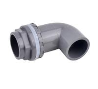 MEXEWORD Raccord coudé Droit en PVC Gris de 20 à 50 mm for Tuyau d'aquarium, raccord de Drainage for Tuyau d'arrosage de Jardin(Elbow 1 I.D 40mm)