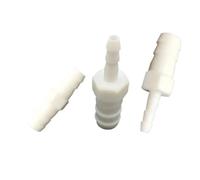 MEXEWORD Raccord de Tuyau cannelé Droit en PTFE for air, Eau, gaz, 2,5 3 4 4,5 5 6 8 10 12 mm(7mm to 10mm Barb)