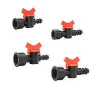 MEXEWORD Raccord de Tuyau d'arrosage 1/2 3/4 Femelle vers 1/2 3/4" PE Tuyau d'arrosage vanne d'irrigation 16mm 20mm Tuyau d'arrosage cannelé vanne Miniature Grue 1 pièces(3I4 to 1I2 Hose)