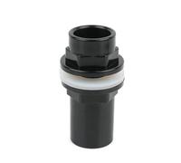 MEXEWORD Raccord de Tuyau de Drainage en PVC de 40 mm for Aquarium, raccord fileté de 1 1/4 po(Noir)