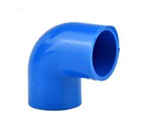 MEXEWORD Raccord de Tuyau en PVC Bleu 20 à 63 mm, coude Droit en T, Embout for Tuyau d'arrosage de Jardin, raccords for Aquarium, coude 90° à 45°(90 Degree Elbow Inner Dia 20mm)