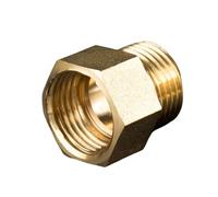 MEXEWORD Raccord en Laiton F/M M10 M12 M14 M16 M18 M20 M22, connecteurs de tuyaux en Laiton à Filetage Femelle à mâle, Adaptateur de coupleur en cuivre, Joint fileté(M14X1.5-M12X1.5)