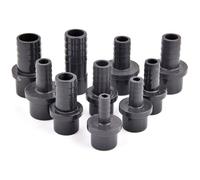 MEXEWORD Raccord pagode Gris foncé UPVC 20/25 vers 8/10/12/14/16/19/20/25 mm, Adaptateur de Tuyau d'arrosage à Joint Rapide en PVC(O.D 25-16mm)