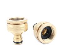 MEXEWORD Raccord Rapide de Jardin en Laiton fileté de 3/4" à 1", 1 pièce, for Pistolet à Eau, Adaptateur de Robinet, raccords de Tuyau d'arrosage, 3l4-1 Pouce