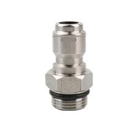 MEXEWORD Raccord Rapide G3/8 vers M14 M18 M22 for Pistolet à Eau Haute Pression, 1 pièce, raccord Rapide for Lave-Auto(Quick Coupling)