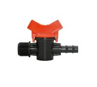 MEXEWORD Robinet d'arrosage mâle 1/2" vers Tuyau de 10 mm, vanne d'arrosage 9/12, Adaptateur de vanne de régulation de débit 3/8"