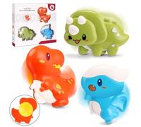 Mexgcom 3 PièCes Spinner BéBé Ventouse, 3 Morceaux de Jouets pour BéBéS, Jouet de Bain BéBé, sans BPA