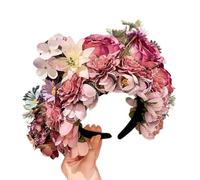 Mexica Couronne de roses pour cheveux, fête de mariage, accessoire photo pour femme