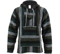 Mexicain Baja à Capuche Jerga Tapis Pull Siesta Surf Hippie Baha Pull