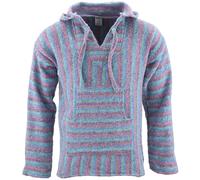 Mexicain Baja à Capuche Jerga Tapis Pull Siesta Surf Hippie Baha Pull