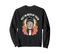 Mexican American Sugar Skull Bilingual Culture Pride Sweatshirt
