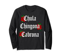 Mexican Girl Power Boss Latina Attitude Empowerment Tee Manche Longue