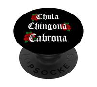 Mexican Girl Power Boss Latina Attitude Empowerment Tee PopSockets PopGrip Adhésif