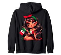 Mexican Girl Power Latina Proud Attitude Mexicans Roots Tee Sweat à Capuche