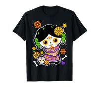 Mexican La Jefa Sugar Skull Cinco De Mayo Women Girls Kids T-Shirt