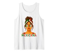 Mexican Mexicana Girl Mexico Flag Mexican Girlfriend Wife Débardeur