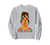 Mexican Mexicana Girl Mexico Flag Mexican Girlfriend Wife Sweatshirt