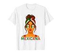 Mexican Mexicana Girl Mexico Flag Mexican Girlfriend Wife T-Shirt