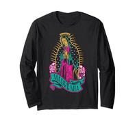 Mexican Mom Our Lady Virgen De Guadalupe Virgin Mary Manche Longue