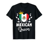 Mexican Queen Mexico Flag Proud Mexican Woman T-Shirt