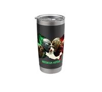 Mexican Style Lucha Libre Luchador Gobelet isotherme en acier inoxydable double paroi
