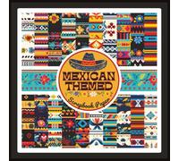 Mexican Themed Scrapbook Paper: Colorful Mexico Pattern Craft Paper Pad For Scrapbooking, Mixed Media, Decoupage, Junk Journals & Paper Crafts; 8.5 x 8.5"