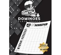 Mexican Train Dominoes Score Pad: Scorekeeping Sheets for Chicken Foot Game Ideal Adults & Family And Friends Fun Night and Travel