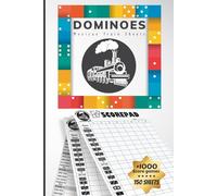 Mexican Trine Score Sheets: Double 12 Dominoes & Chicken Foot Game Scoring Pads For Adults Scoring Pads For Family & Friends