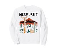 Mexico : CDMX, Retro Angel Travel Architecture, Ciudad DF Sweatshirt