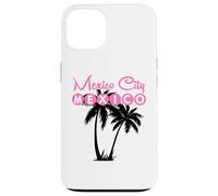 Mexico City Mexico Retro Beach Palmiers Coque pour iPhone 13