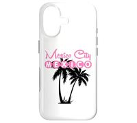 Mexico City Mexico Retro Beach Palmiers Coque pour iPhone 17