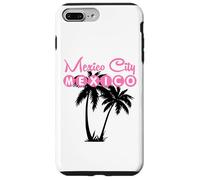 Mexico City Mexico Retro Beach Palmiers Coque pour iPhone 7 Plus/8 Plus