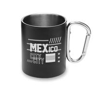 Mexico City Mexico Tasse en métal avec poignée mousqueton